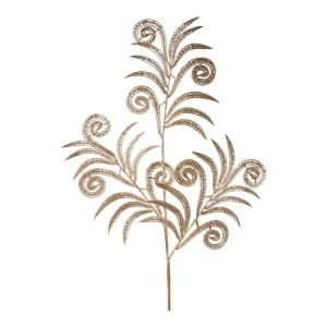 Pick decorativo navideño con escarcha, hierro y plástico para arreglos florales – Zona Muebles