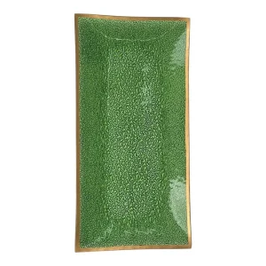 Bandeja de vidrio navideña de 33.2 cm, diseño decorativo – Zona Muebles