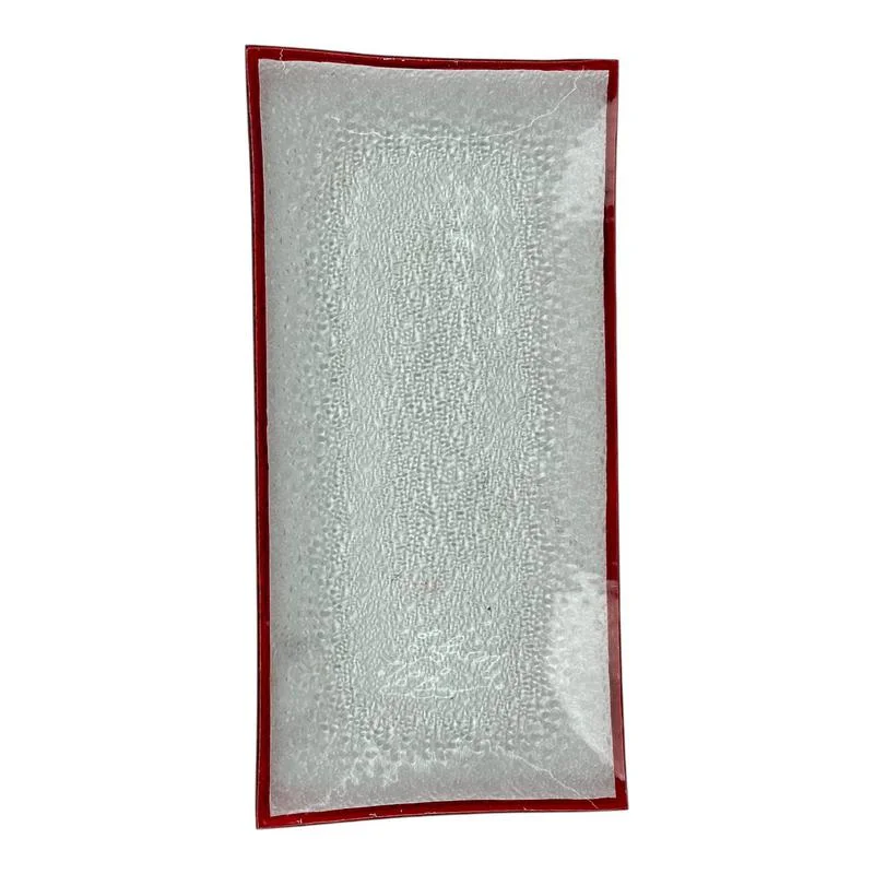 Bandeja de vidrio navideña de 33.2 cm para servir en Navidad – Zona Muebles