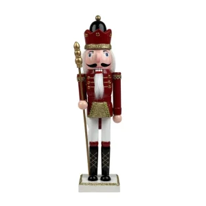 Cascanueces decorativo navideño de madera y MDF, diseño clásico – Zona Muebles