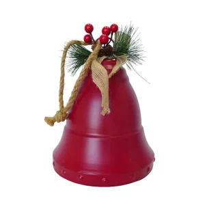 Campana decorativa navideña de hierro de 22 cm – Zona Muebles