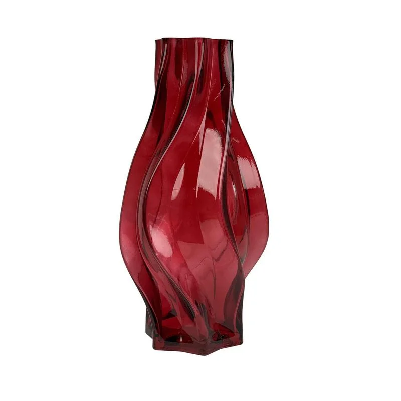 Jarrón de vidrio navideño de 32 cm para centro de mesa – Zona Muebles