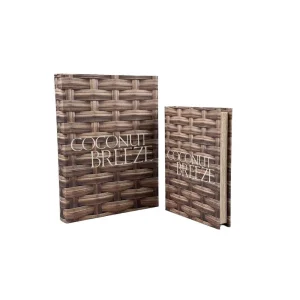 Jg cajas de libros 2pz 28.5x22x4cm