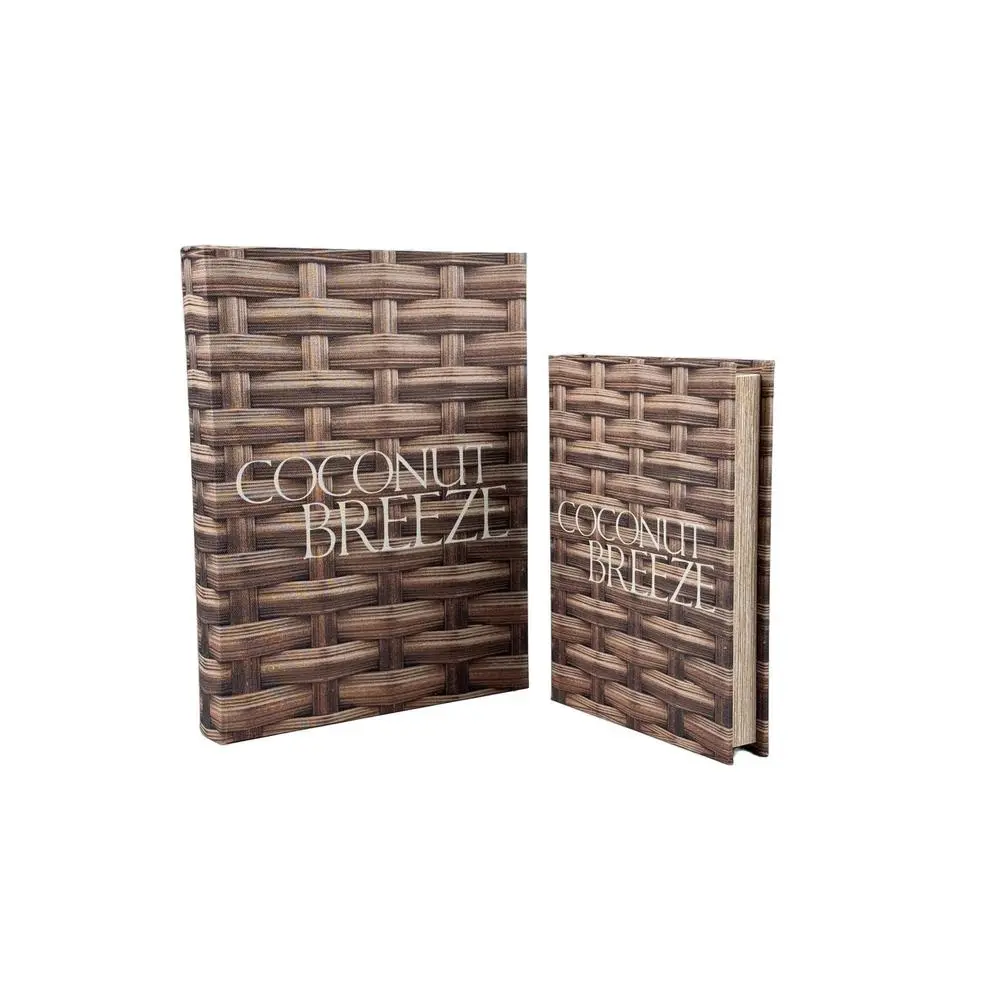 Jg cajas de libros 2pz 28.5x22x4cm