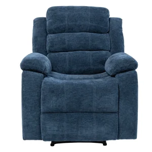 RECLINABLE MANUAL INDIVIDUAL MAURA TELA AZUL MARINO