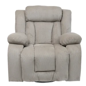 RECLINER MANUAL BREDA 1P CON MECEDORA COLOR LIGHT BROWN