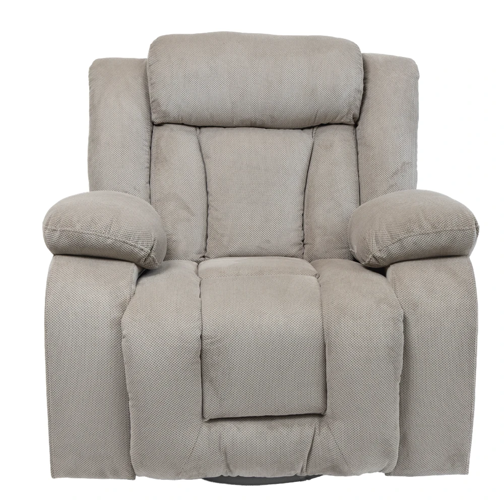 RECLINER MANUAL BREDA 1P CON MECEDORA COLOR LIGHT BROWN