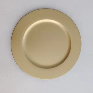 PORTA PLATO 33X33X1.5CM DORADA