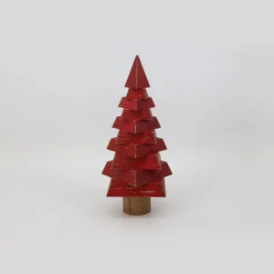 ÁRBOL 16.5X16.5X35.5CM ROJO
