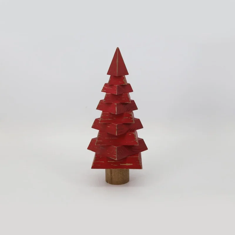 ÁRBOL 16.5X16.5X35.5CM ROJO