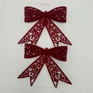 JUEGO DE LAZOS 16.5CM 2PZ ROJO