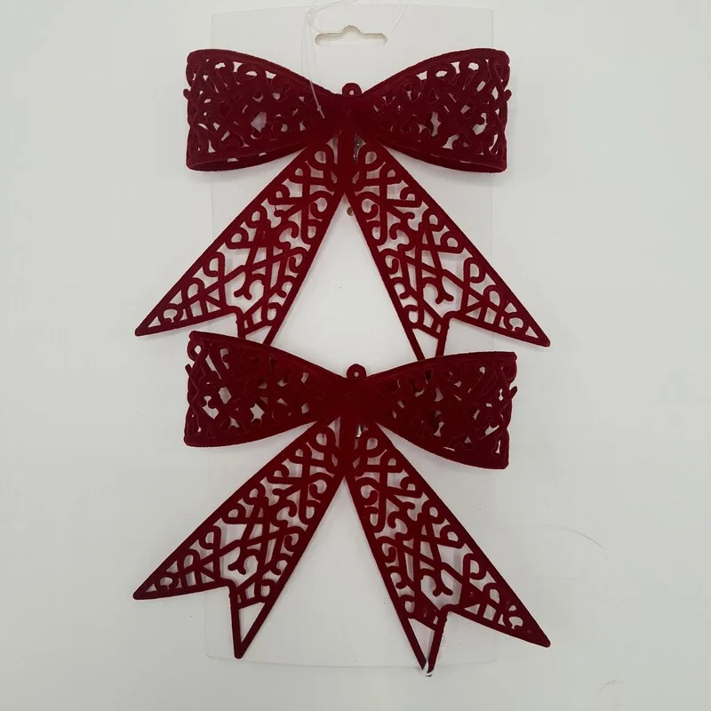 JUEGO DE LAZOS 16.5CM 2PZ ROJO